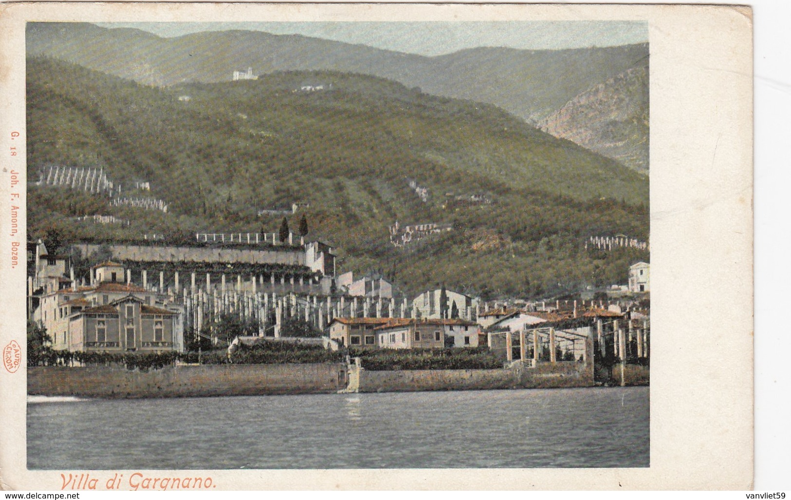 GARGNANO-BRESCIA-LAGO DI GARDA-VILLA DI GARGNANO-CARTOLINA NON VIAGGIATA ANNO 1900-1904 - Brescia