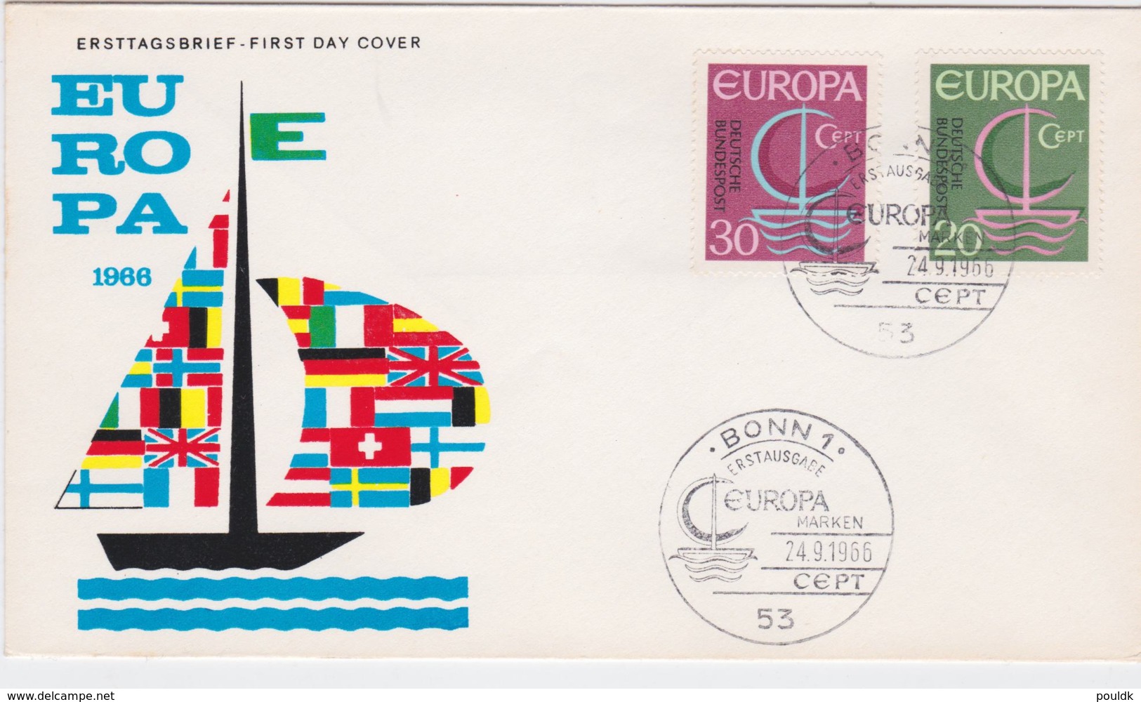 Germany 1966 FDC Europa CEPT (G57-23) - 1966