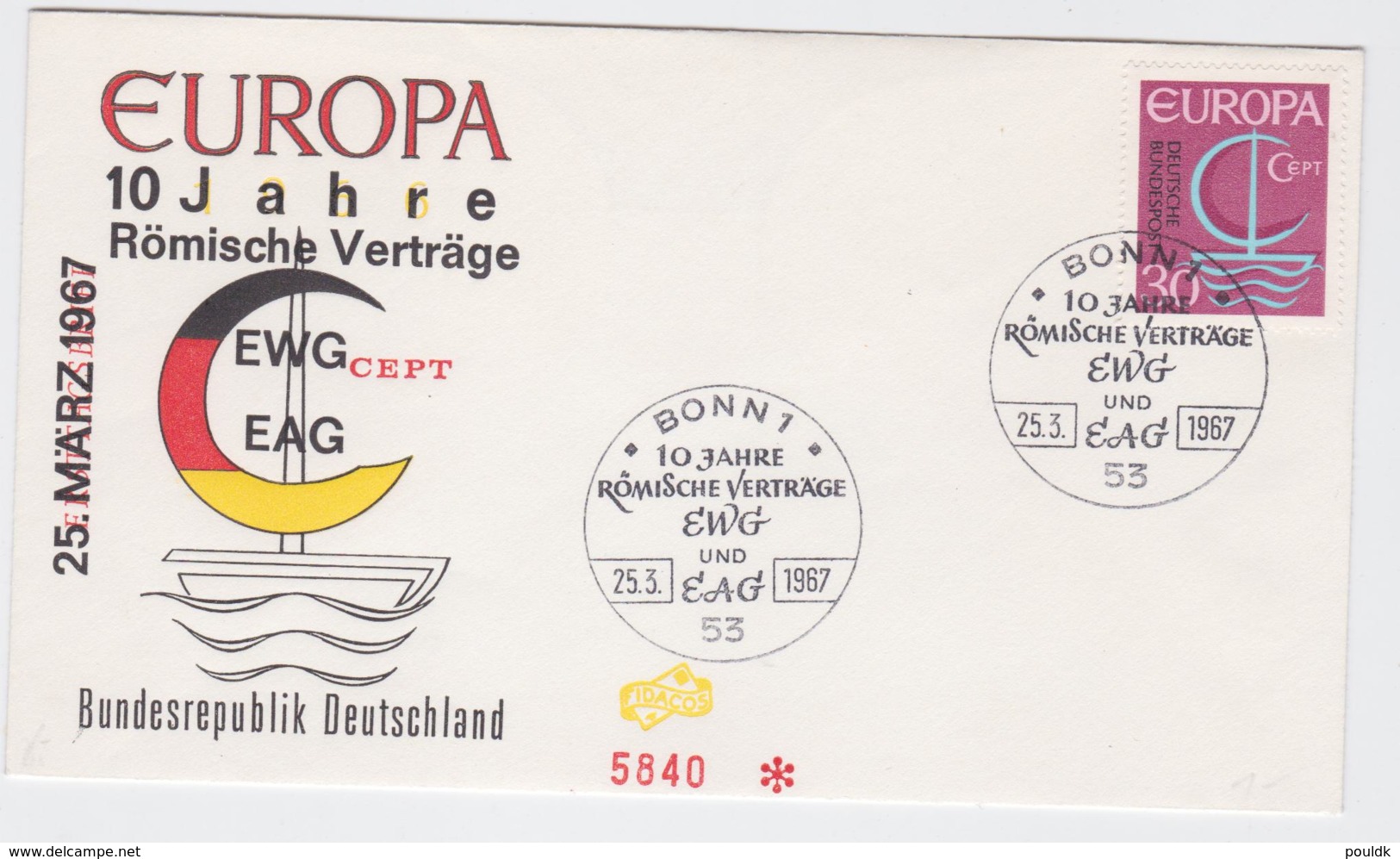 Germany 1966 FDC Europa CEPT (G57-23) - 1966