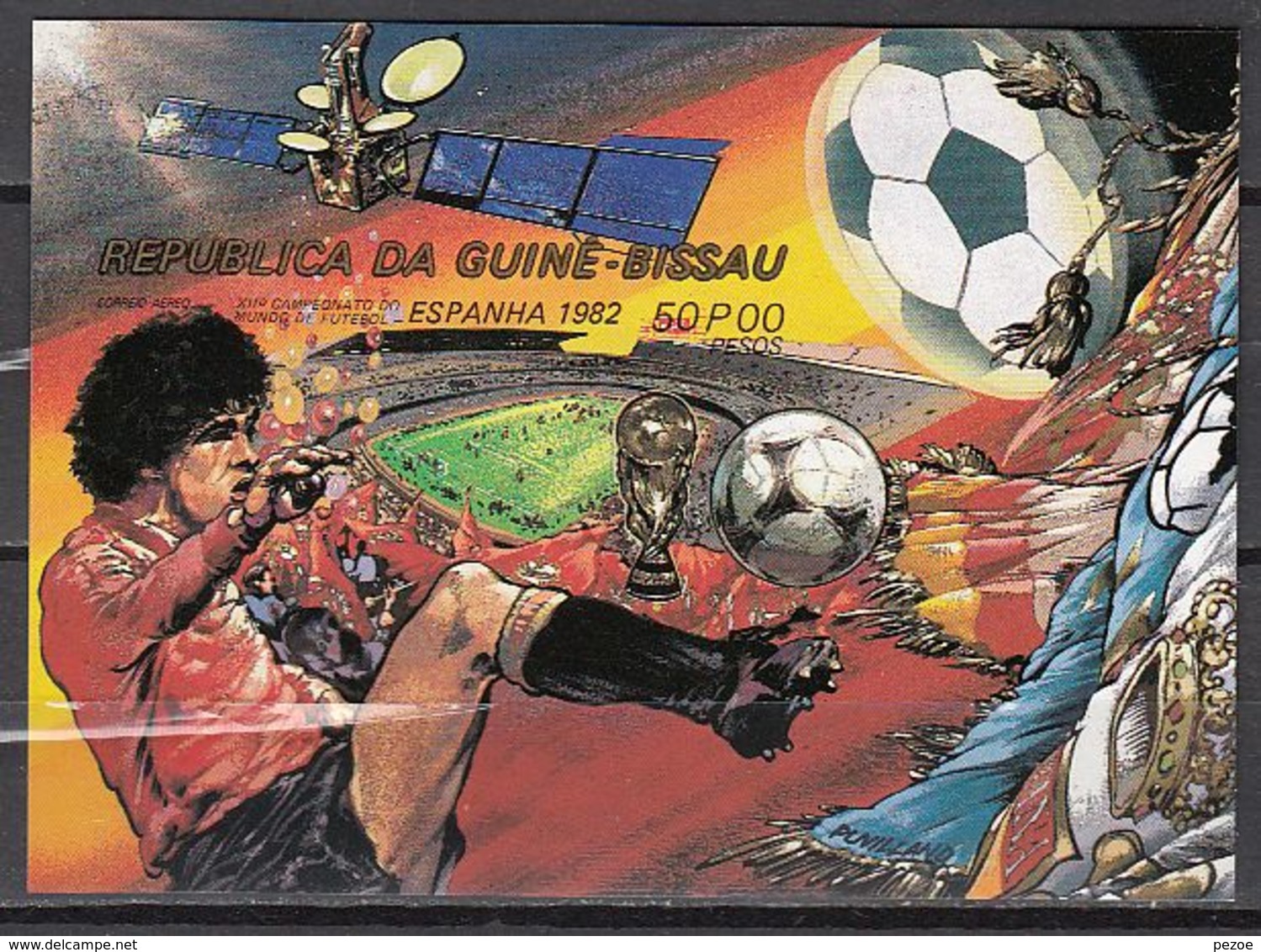 Football / Soccer / Fussball - WM 1982: Guinea-Bissau  Bl **, Imperf. - 1982 – Spain