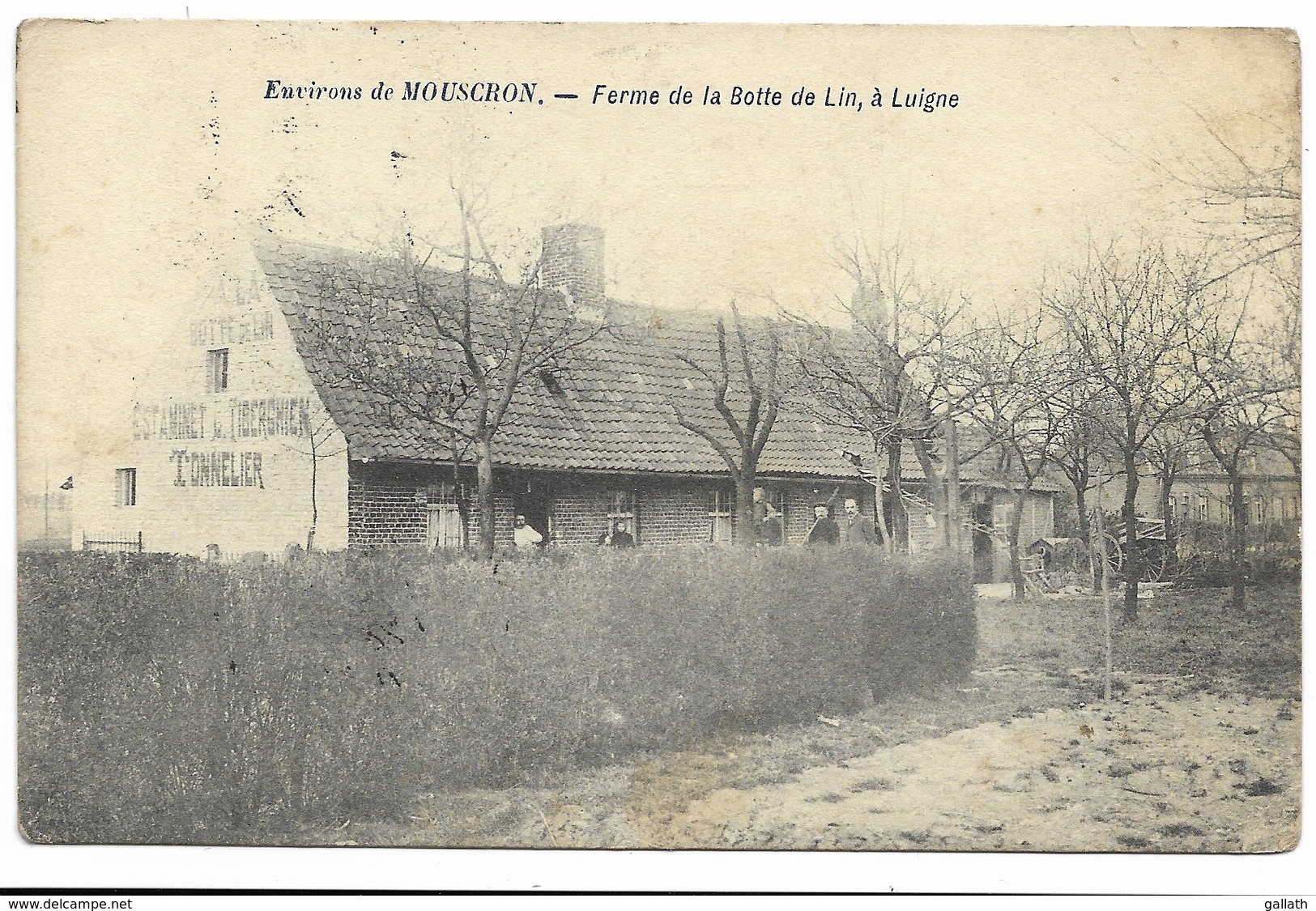 LUIGNE - Ferme De La Botte De Lin...1907  Animé  (coin Pli) - Autres & Non Classés