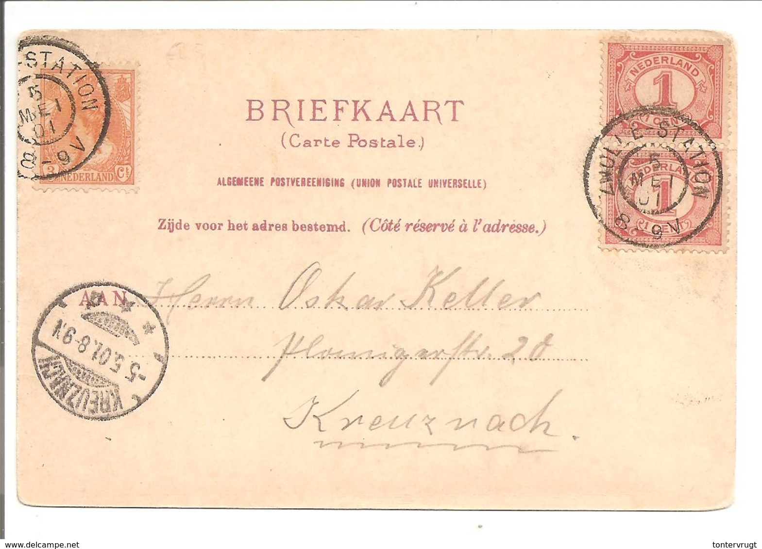 Vürtheim En Bontkraag. N.V.P.H. 2x51 + 56. Zwolle 1901. AK Zwolle Thorbecke Gracht - Briefe U. Dokumente