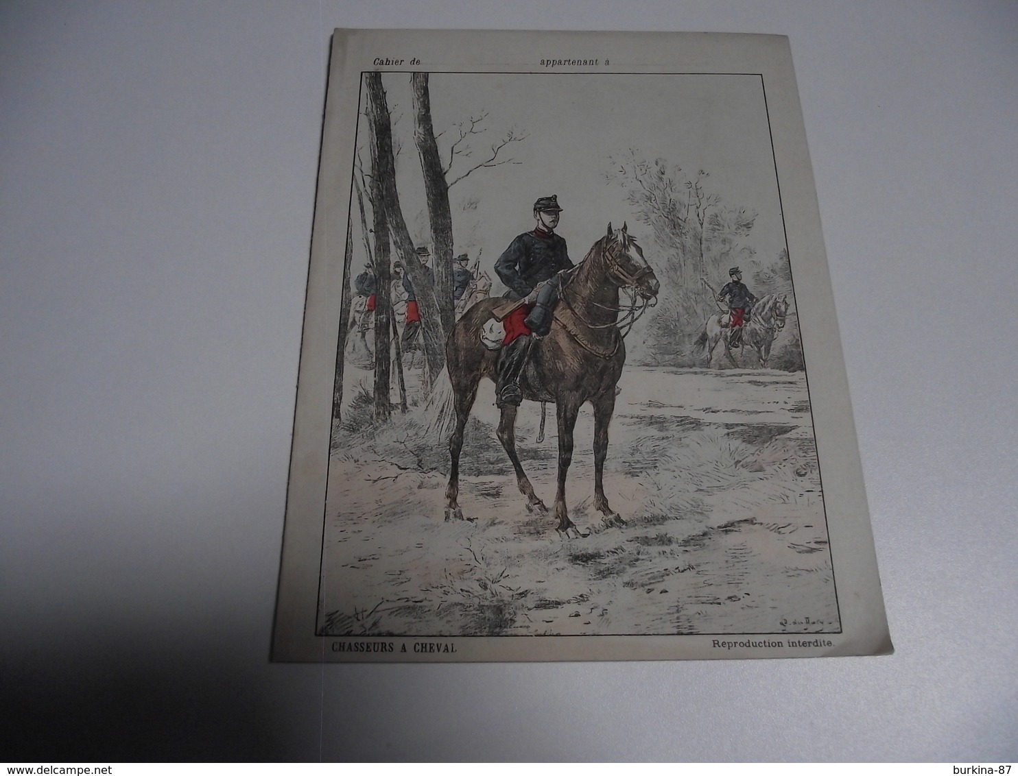 Protège Cahiers, Armée Française, Chasseurs à Cheval, N° 2 - Collections, Lots & Séries