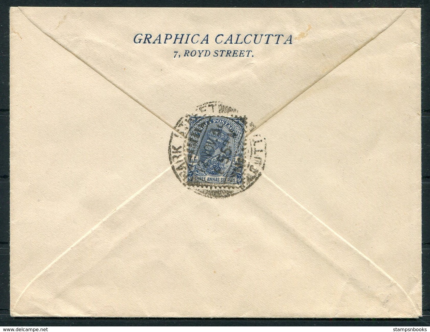 India Graphica Calcutta, Royd Street Cover - Leipzig Germany - 1911-35  George V