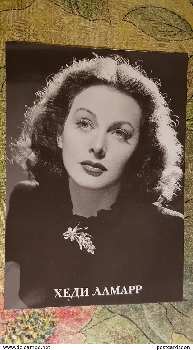 Actress  Hedy Lamarr   - Modern Russian Postcard DeAgostini Edition - Attori