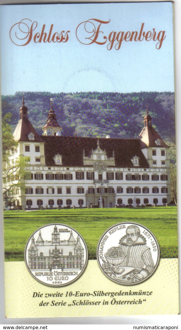 Austria 2002 10 € Castello Di Eggenberg In Blister Ufficiale - Austria