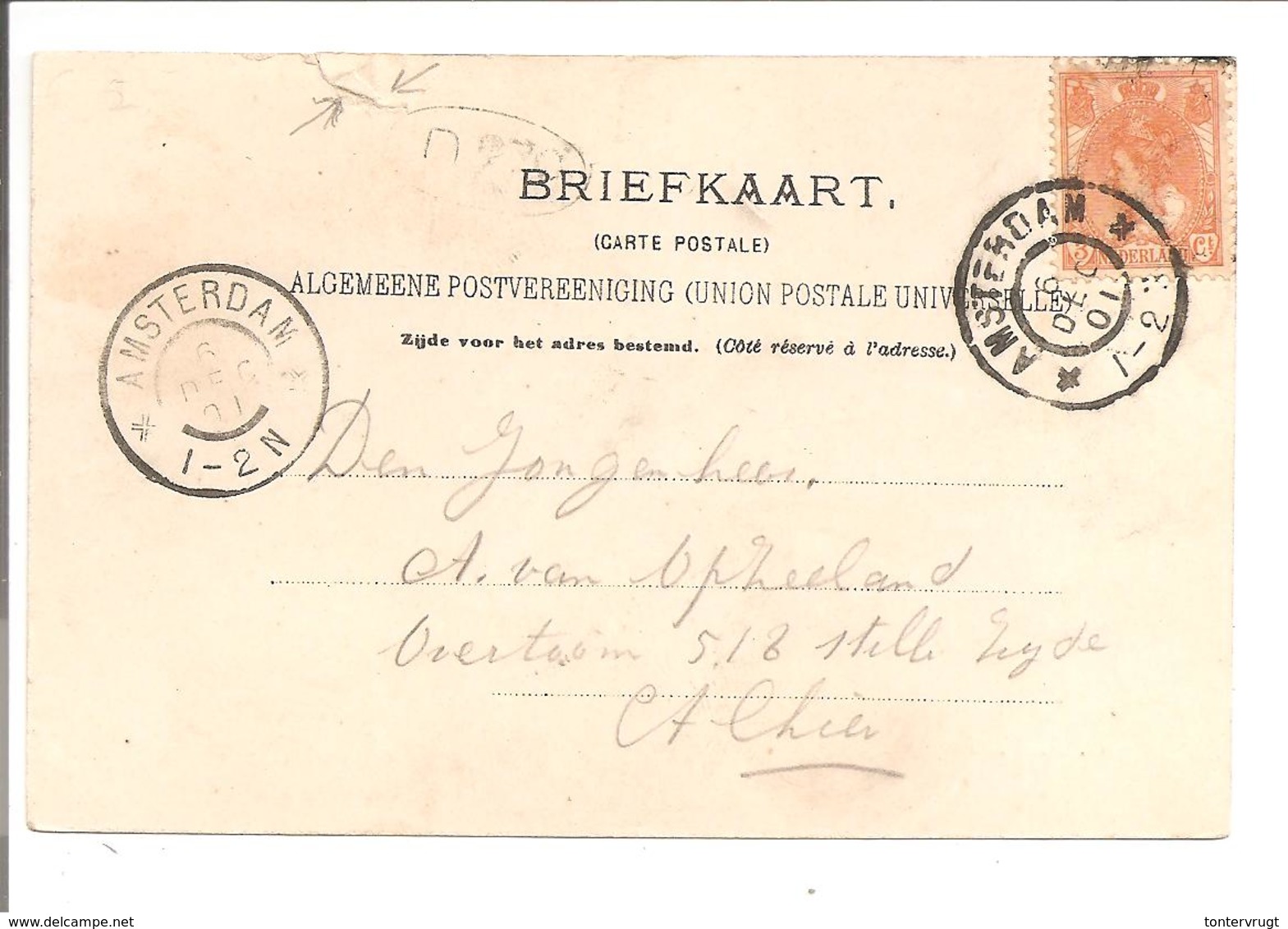 Bontkraag Enkelfrankering 3 Cent Oranje N.V.P.H. 56 AK Amsterdam O.L.V. Gasthuis - Brieven En Documenten