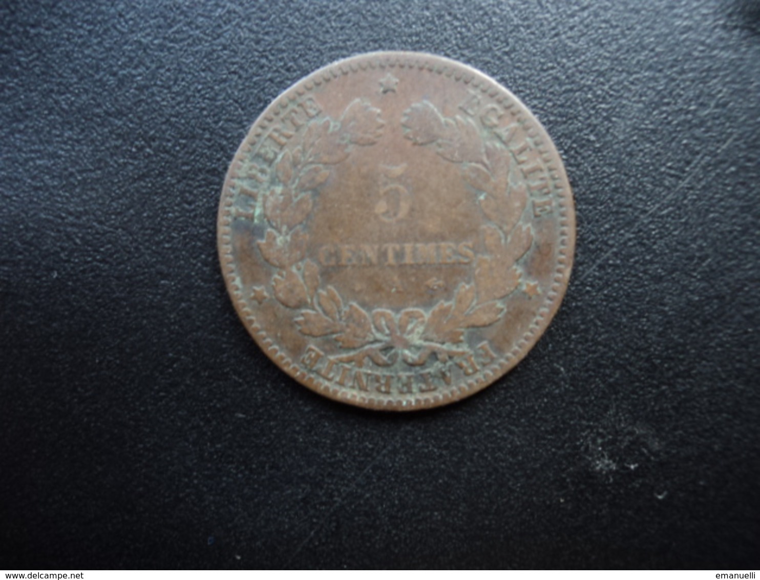 FRANCE : 5 CENTIMES   1872 A    F.118 / G.157a / KM 821.1    TB - 5 Centimes