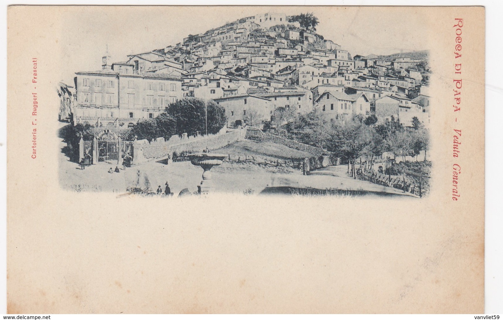 ROCCA DI PAPA-ROMA-BELLISSIMA CARTOLINA NON VIAGGIATA ANNO 1900-1904 - Altri & Non Classificati