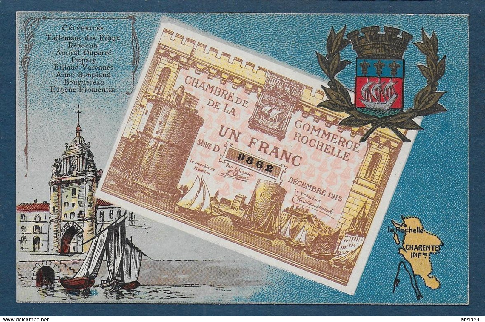 Billet De 1 Franc - Chambre De Commerce De La Rochelle - La Rochelle