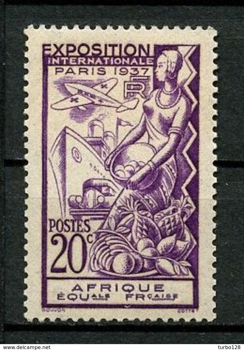 AEF 1937  N° 27 *  Neuf MH Légère Trace De Charnière  C 3,10 € Exposition Internationale De Paris 1937 Bateaux Boat - Neufs
