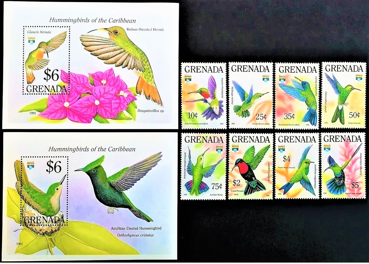 # Grenada 1994**Mi.2420-29 Birds , MNH  [19;193] - Colibris