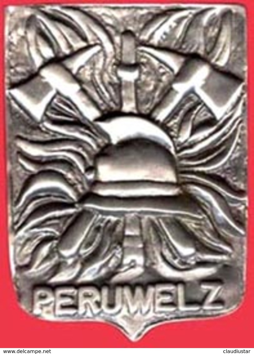 ** PLAQUE  POMPIERS  PERUWELZ ** - Pompiers