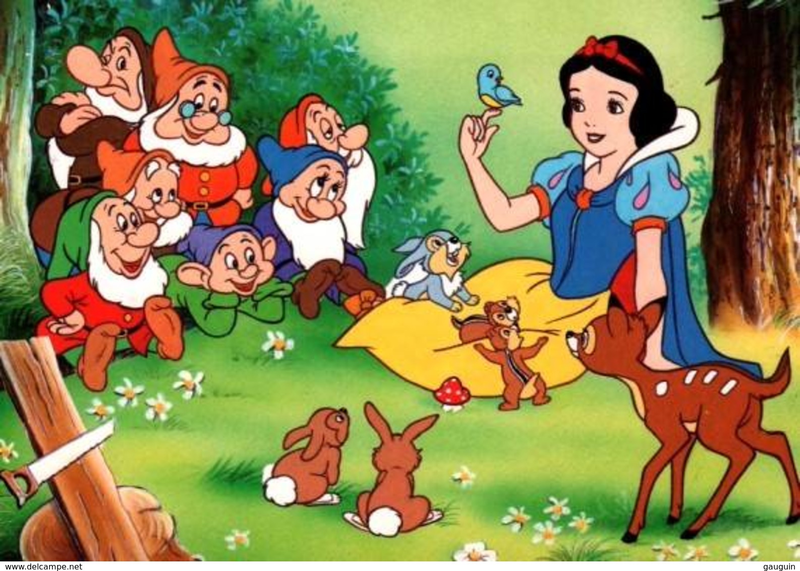 CPM - WALT DISNEY - BLANCHE NEIGE Et Les 7 NAINS - Edition Chromovogue / MD - Otros & Sin Clasificación