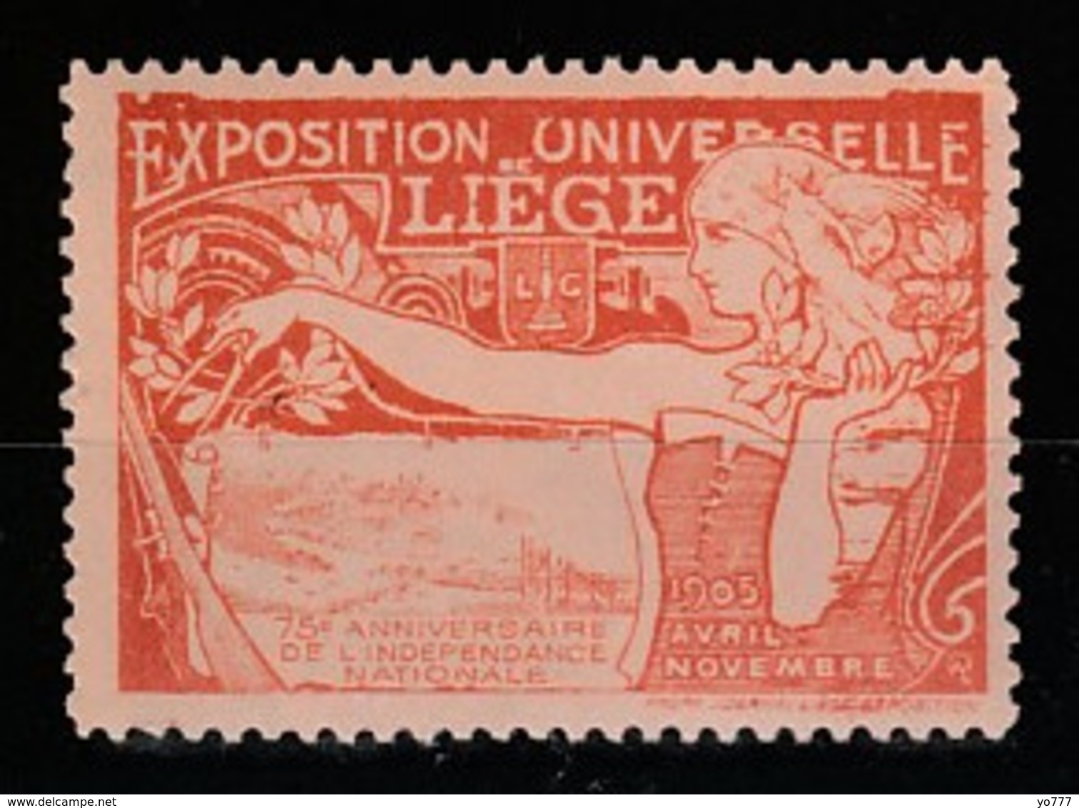 V-511 Exposition Internationale Vignette Liege 1905 MNH** - 1905 – Liegi (Bélgica)