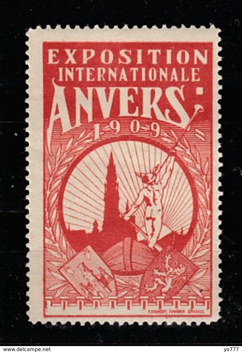 V-514 Exposition Internationale Vignette Anvers 1909 MH* - Other & Unclassified