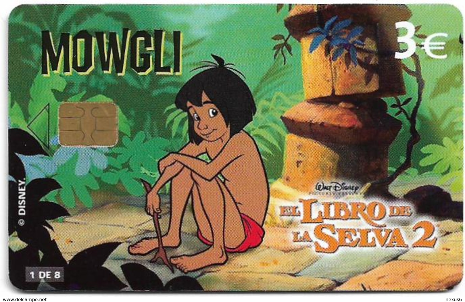 Spain - Telefónica - Disney El Libro De La Selva 2 - Mowgli  - P-535, 05.2003, 4.000ex, Used - Emissioni Private