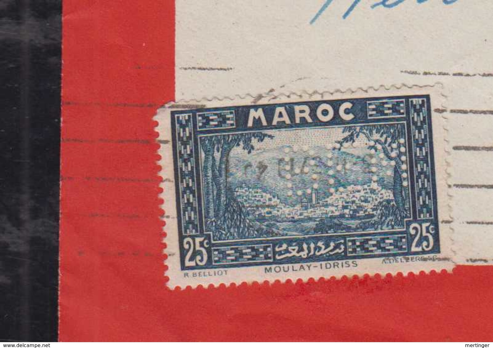 Marokko Morocco 1937 Airmail Cover CASABLANCA To HAMBURG Germany Stamps BEM Perfin - Covers & Documents