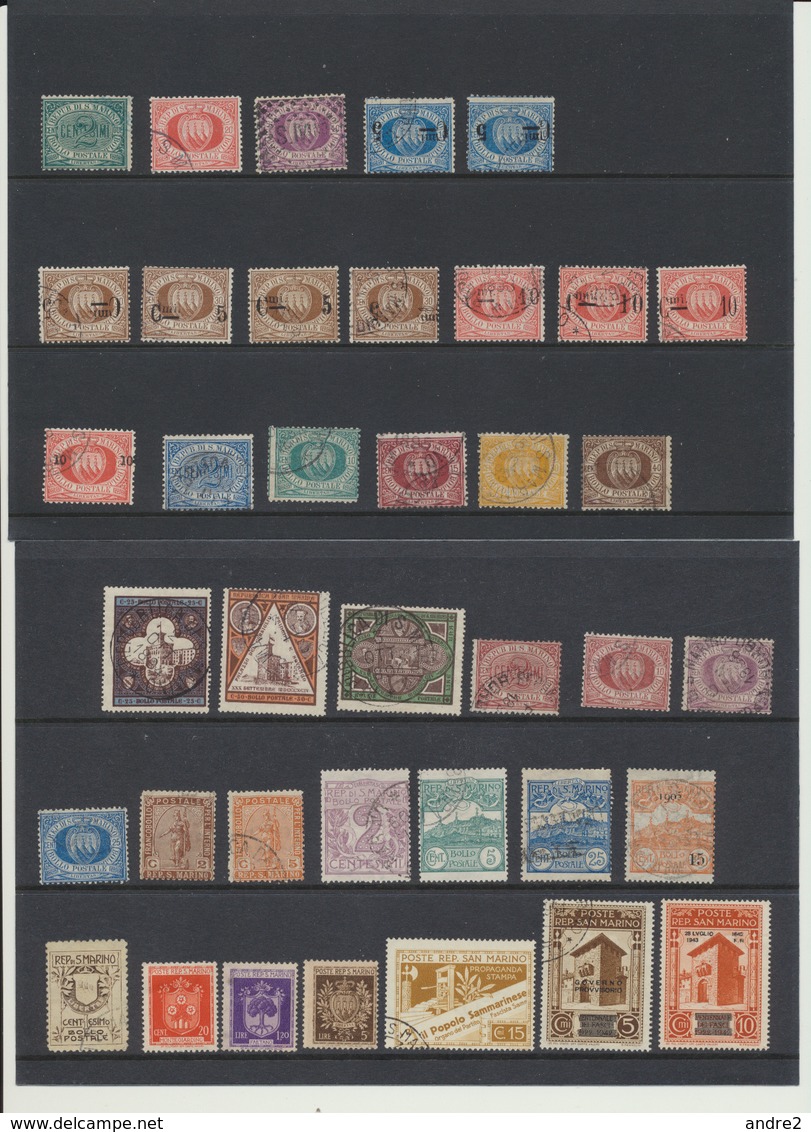 San Marino - Saint Marin - 1877- 1965  Lot De Timbres - Collections, Lots & Séries