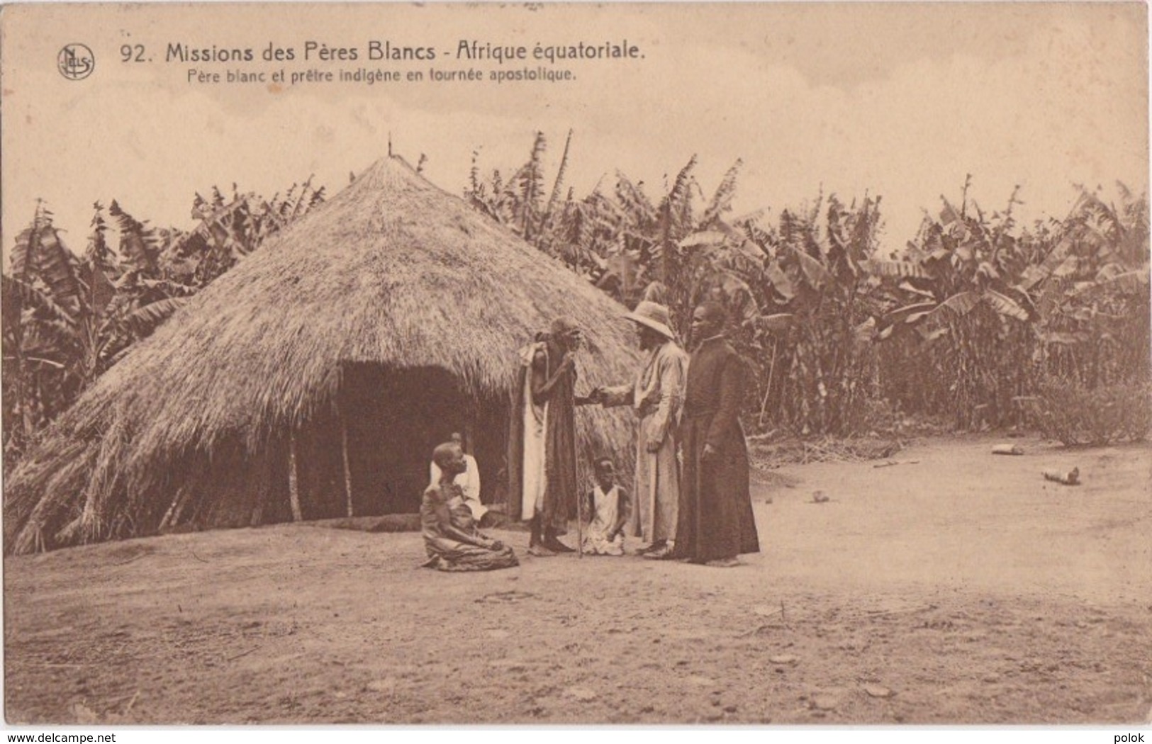 Bu - Cpa Afrique Equatoriale - Père Blanc Et Prêtre Indigène En Tournée Apostolique - Missions Des Pères Blancs - Missions