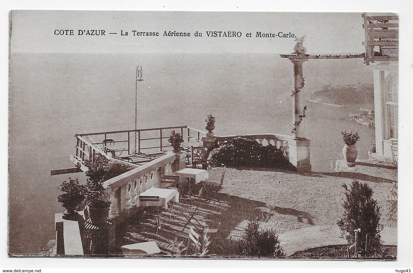 LA TERRASSE AERIENNE DU VISTAERO ET MONTE CARLO - SUPERBE CPA NON VOYAGEE - Les Terrasses