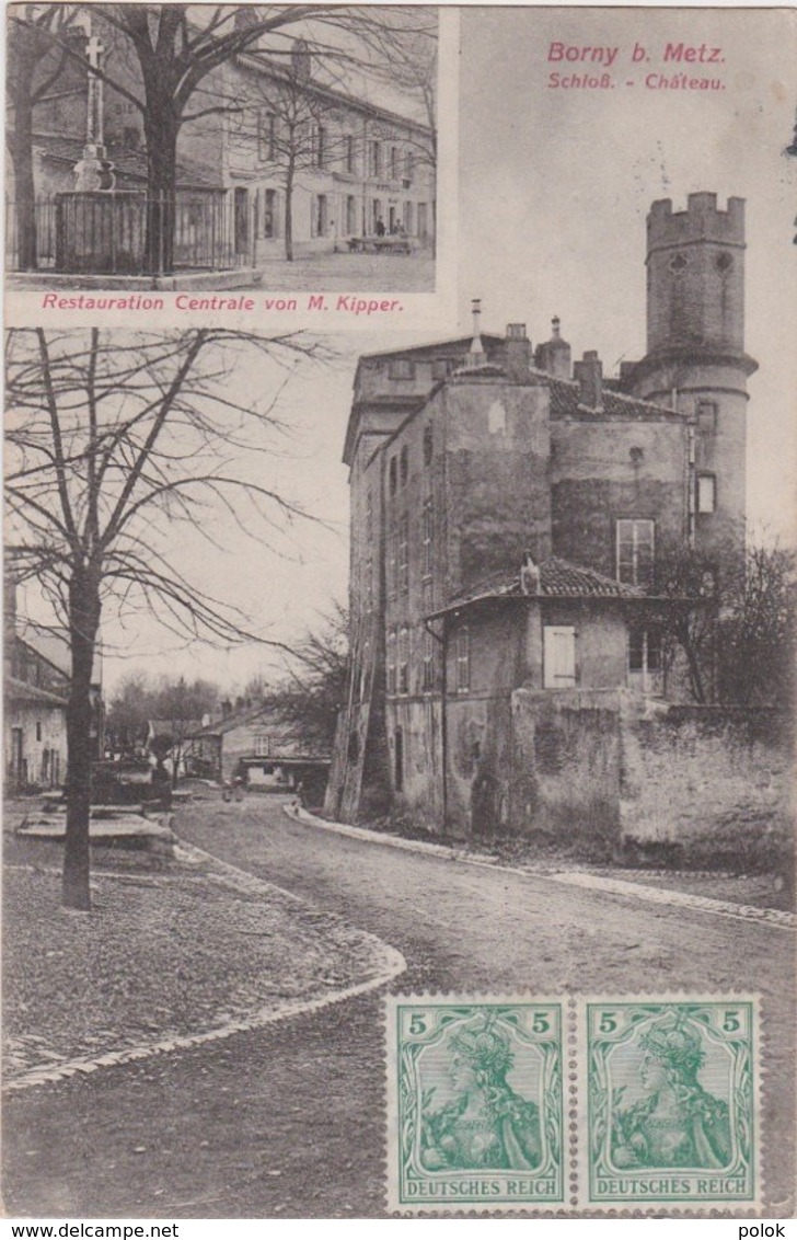 Bu - Rare Cpa Borny B. Metz - Château - Schloss - Restauration Centrale Von M. Kipper. - Metz