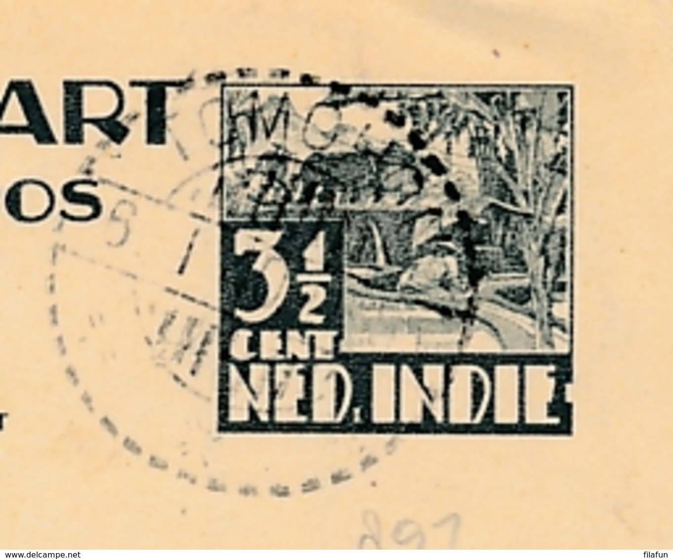 Nederlands Indië - 1940 - 3,5 Cent Karbouwen, Briefkaart G63 Van LB TOMOHON Naar Zeist / Nederland - Nederlands-Indië