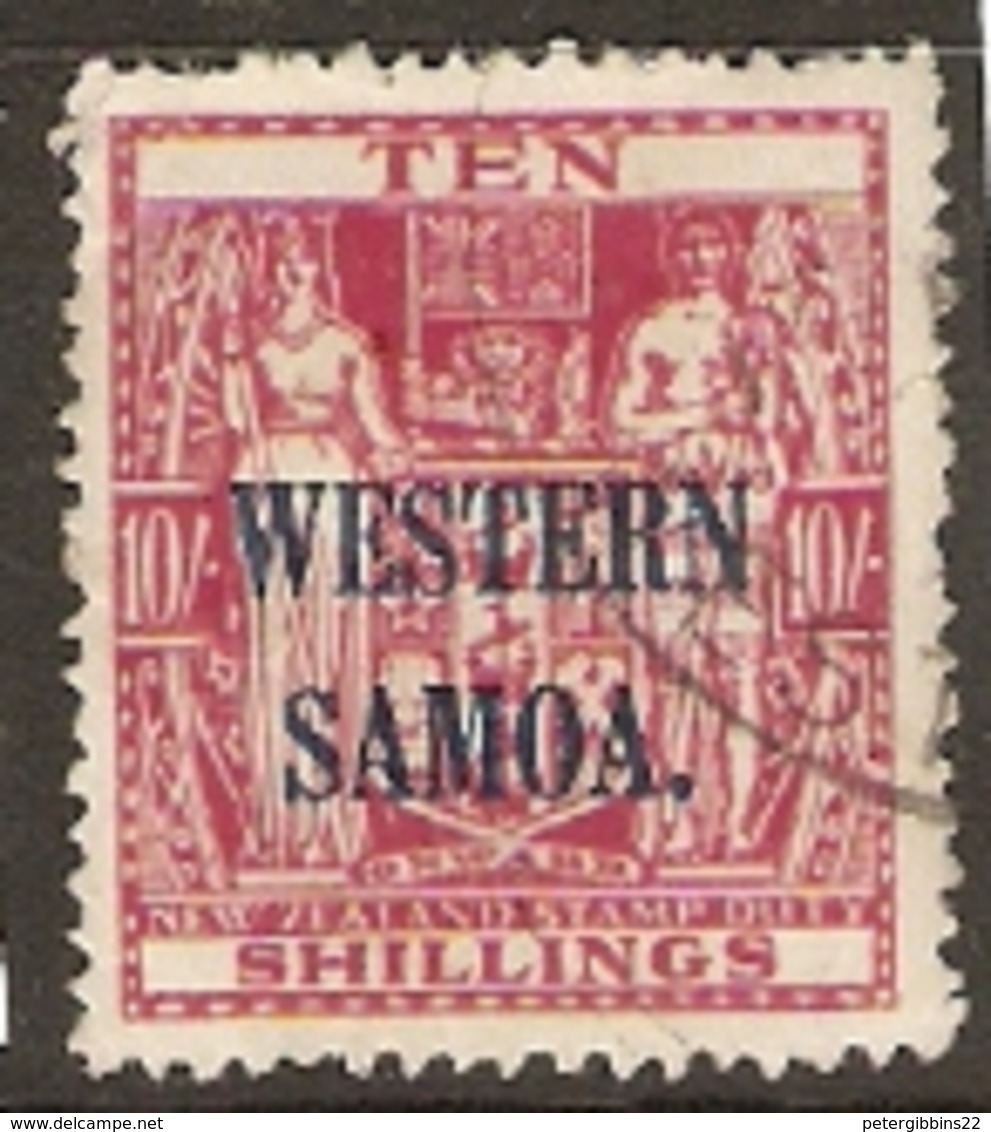 Western Samoa   1935  SG  209  10/- Fine Used - Samoa