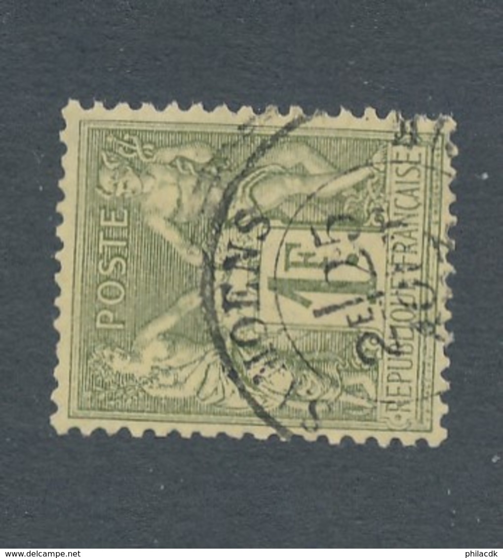 FRANCE - N°YT 82 OBLITERE AVEC CAD SAMOENS - COTE YT : 8€ - 1883 - 1876-1898 Sage (Type II)