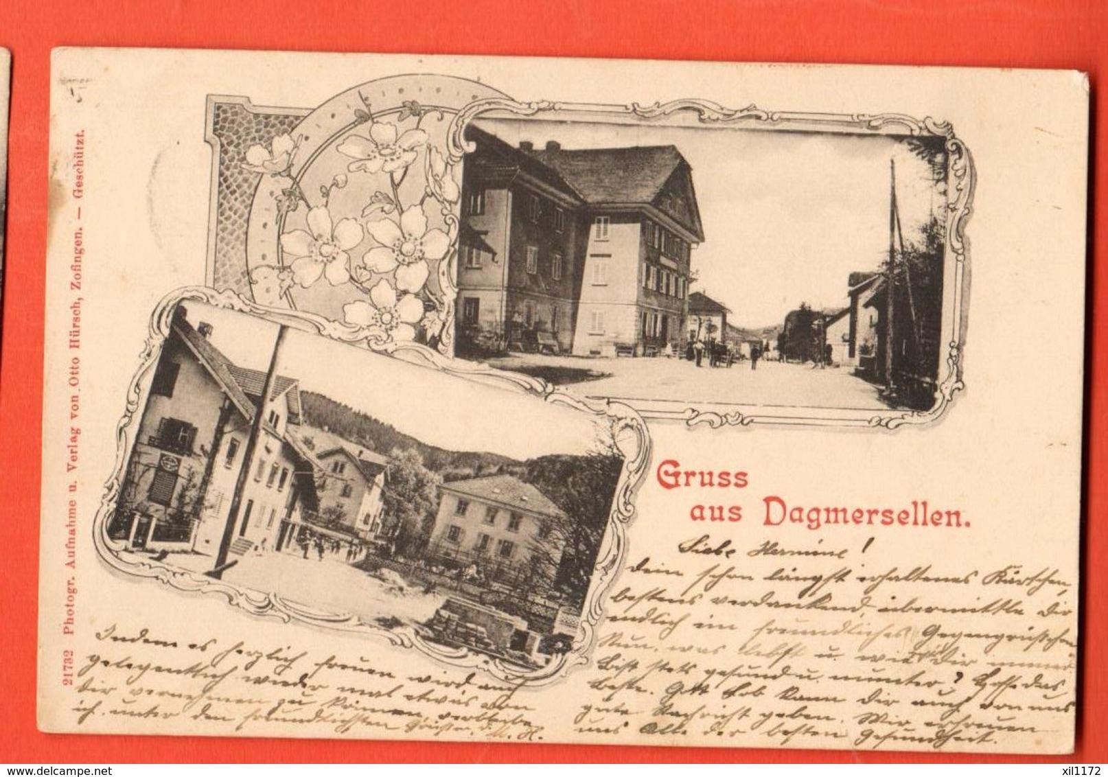 PEPF-08 Gruss Aus Dagmersellen. Multivues. Pionier. Gelafen 1904 Nach Porrentruy - Autres & Non Classés