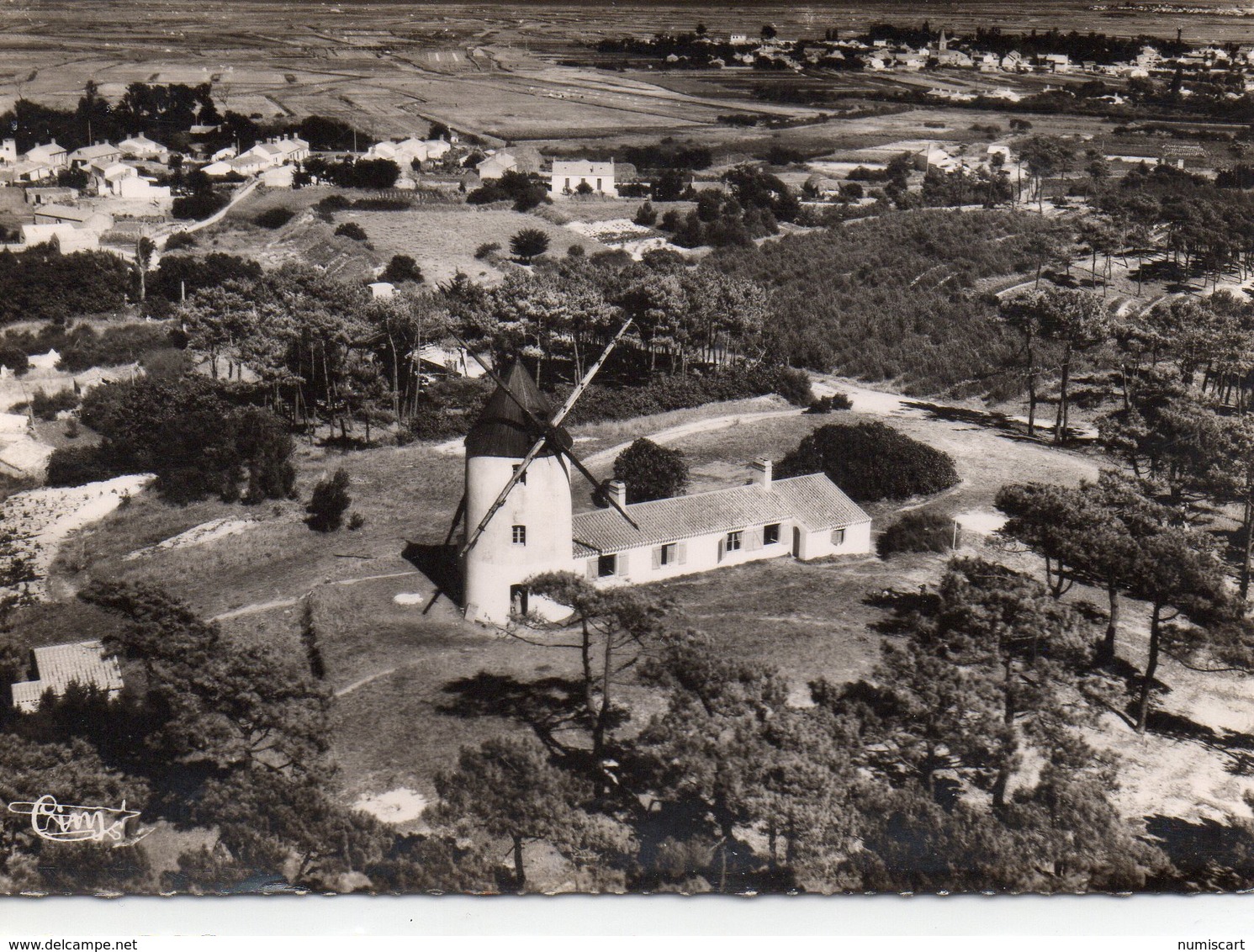 Ile De Noirmoutier L'Epine Belle Vue Aérienne Moulin De La Bosse Moulin à Vent - Ile De Noirmoutier