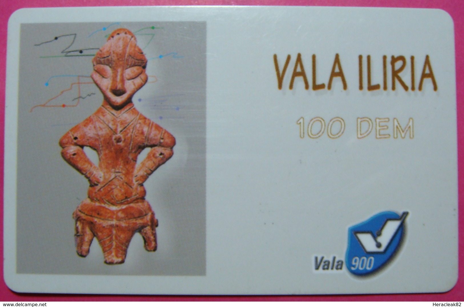Kosovo Prepaid Phonecard, 100 DM. Operator VALA, *Archeology*, VERY RARE, Serial # 95...., Few Remains - Kosovo