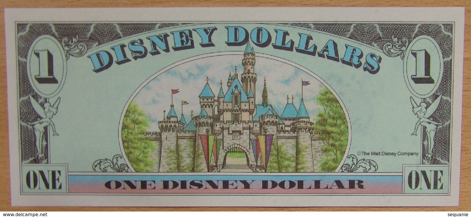 Etat-Unis D'Amérique 1 Disney Dollars 1998 Revers Château - Collections