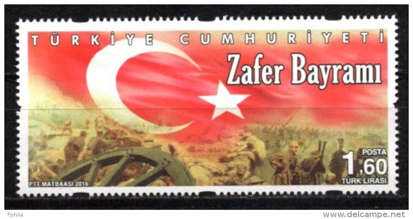 2016 TURKEY VICTORY DAY MNH ** - Nuevos