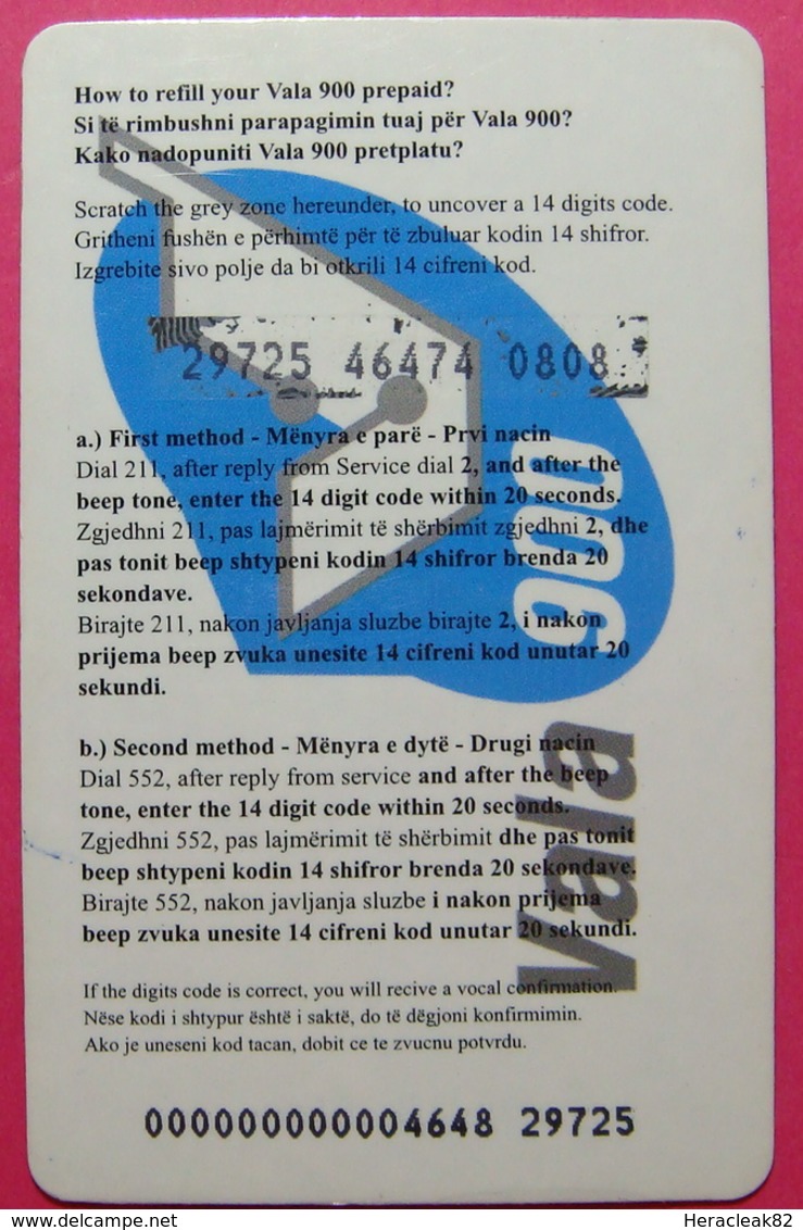 Kosovo Prepaid Phonecard, 10 Euro. Operator VALA, *Big Egg & 2 Girls*, Serial # 29...... - Kosovo