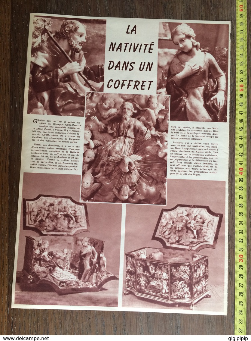 1932 LA NATIVITE DANS UN COFFRET GIUSEPPE GATTI CASAZZA - Collections