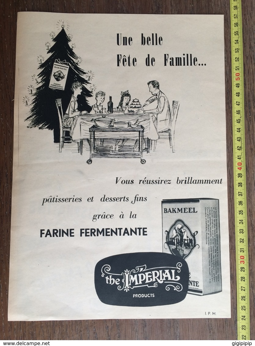 1932 PUBLICITE BELLE FETE DE FAMILLE DE NOEL BAKMEEL THE IMPERIAL PRODUCTS - Collections