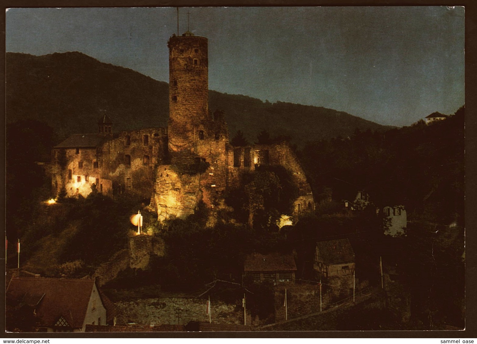 Eppstein Im Taunus  -  Burg Am Abend  -  Ansichtskarte Ca. 1979    (11268) - Kelkheim