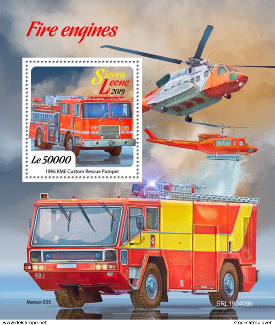 Sierra Leone 2019   Fire Engines     S201904 - Sierra Leone (1961-...)