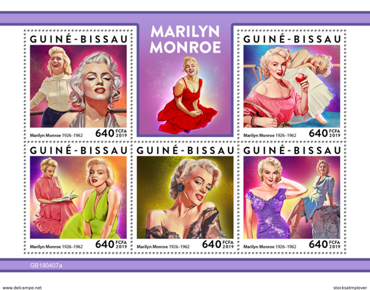 Guinea  Bissau   2019    Marilyn Monroe  S201904 - Guinea-Bissau