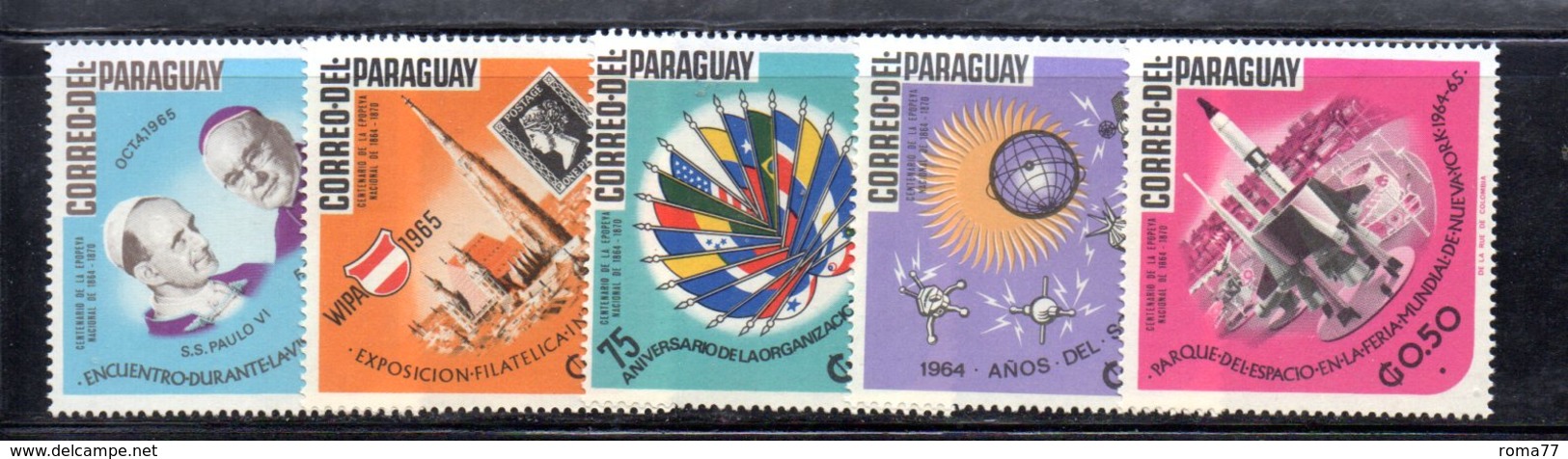 Z893 - PARAGUAY ,  Serie Con Gomma Integra ***  MNH  (2380A) . AVVENIMENTI - Sud America