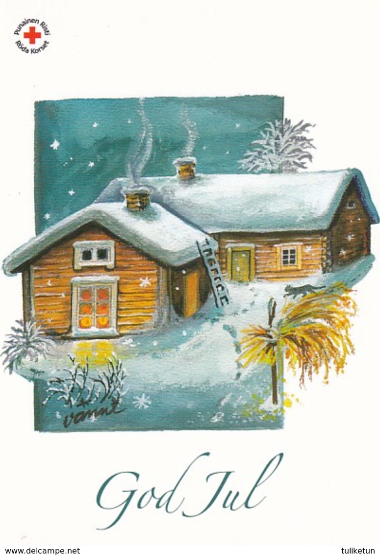 Postal Stationery - Birds - Bullfinches - Houses In Winter Landscape - Red Cross 2005 - Suomi Finland - Postage Paid - Interi Postali