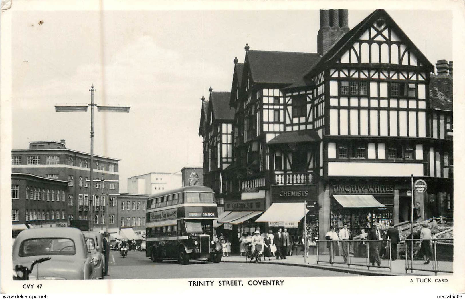 Royaume Uni - Angleterre - Warwickshire :  Coventry Trinity Street   ( Carte Photo )  Réf 6694 - Coventry