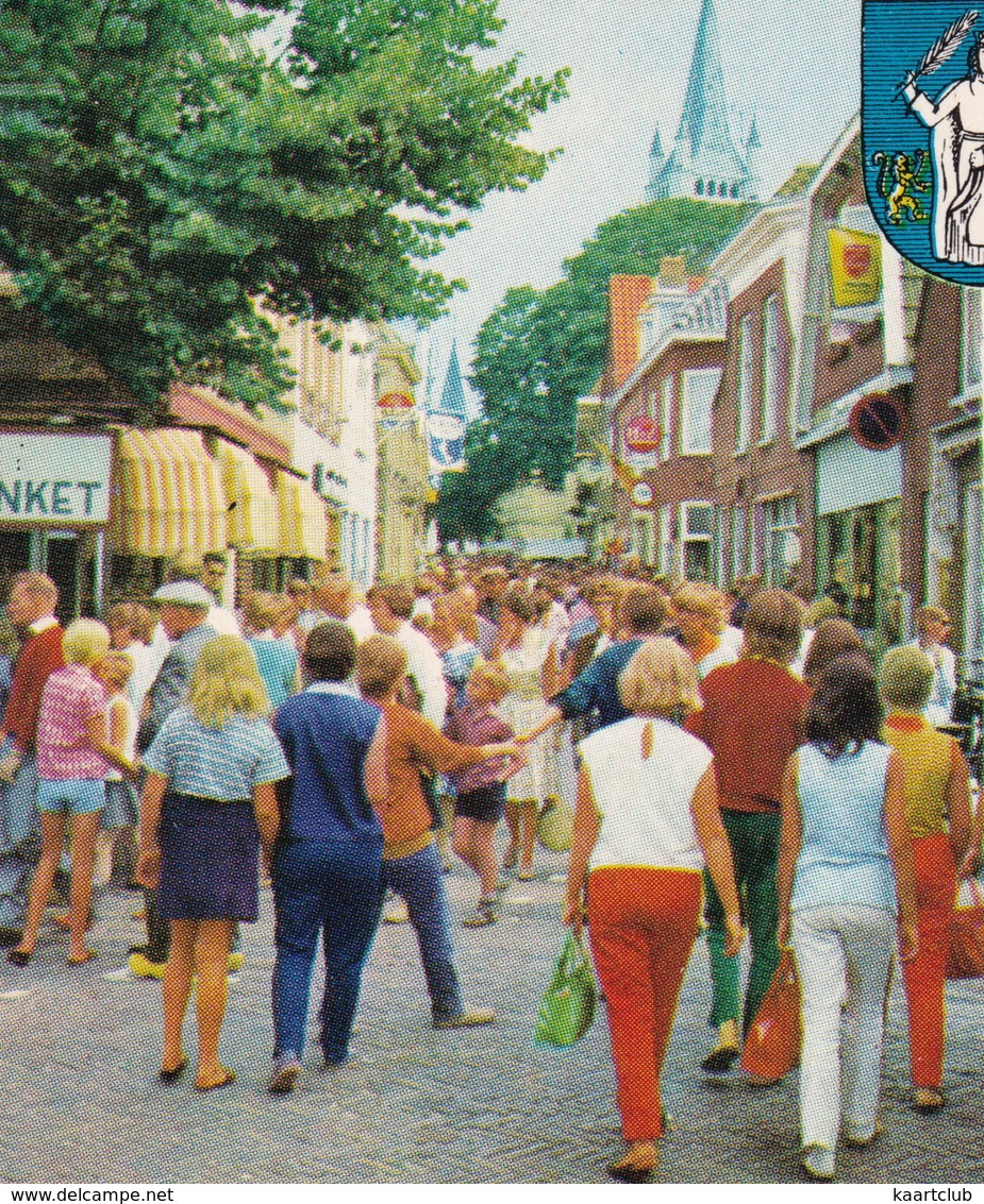 Groeten Uit Ommen - Springplank Zwembad, Varkens, Veemarkt, 'PHILIPS' Neon, Winkelstraat - (Overijssel) - 1973 - Ommen