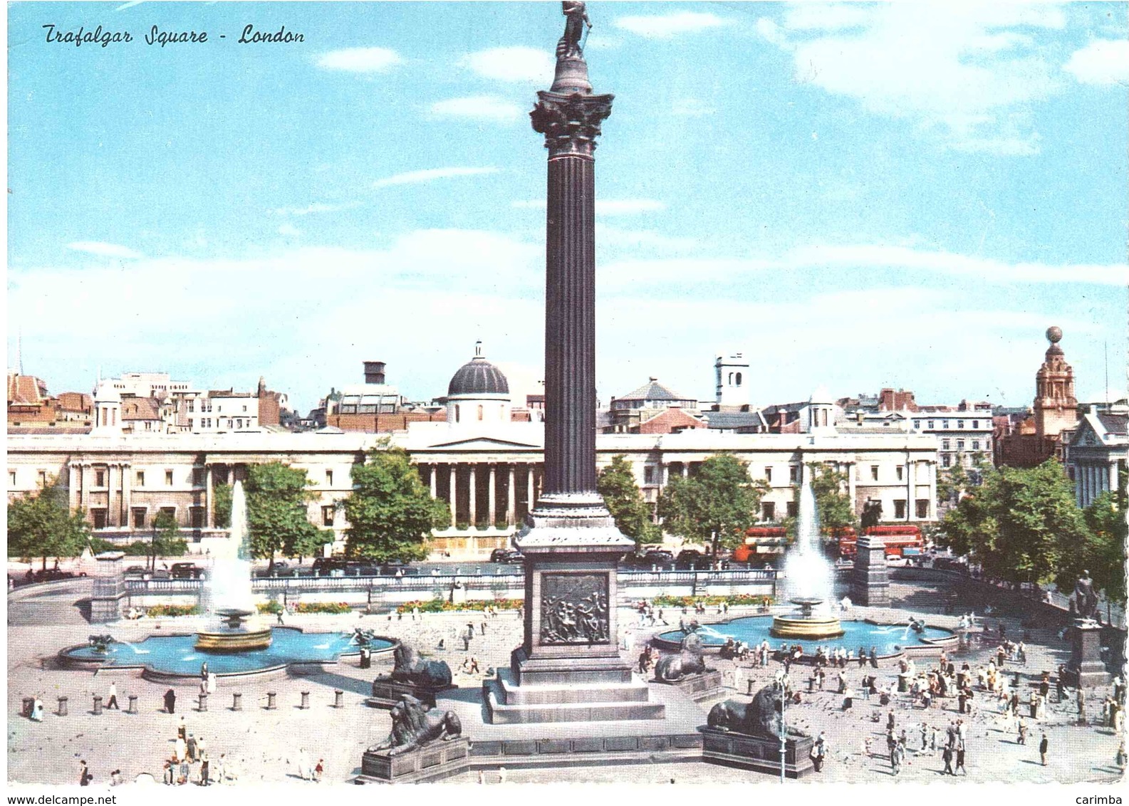 CARTOLINA GRANDE  X ITALY - Trafalgar Square