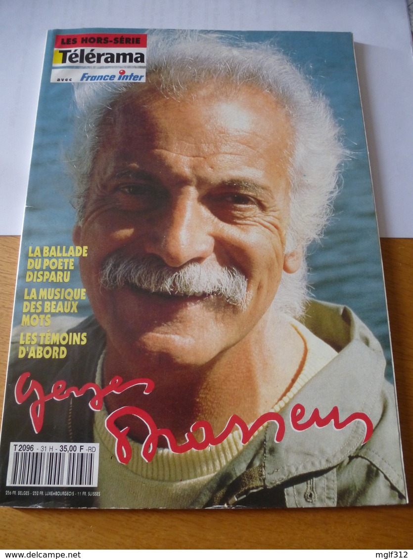 GEORGES BRASSENS : HORS-SERIE TELERAMA - Edition Octobre 1991 - Détails Sur Les Scans. - Musique