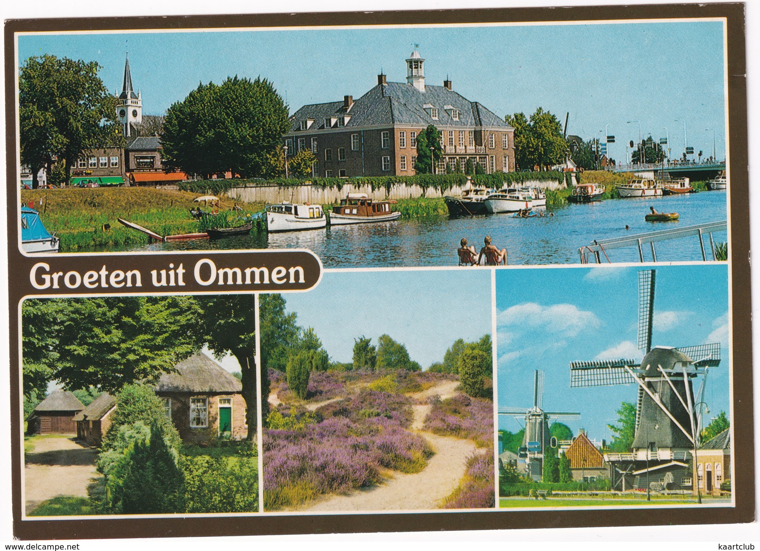 Groeten Uit Ommen - Grand-Café A.d. Vecht, Jachten, Natuur, Molens - (Overijssel) - Ommen