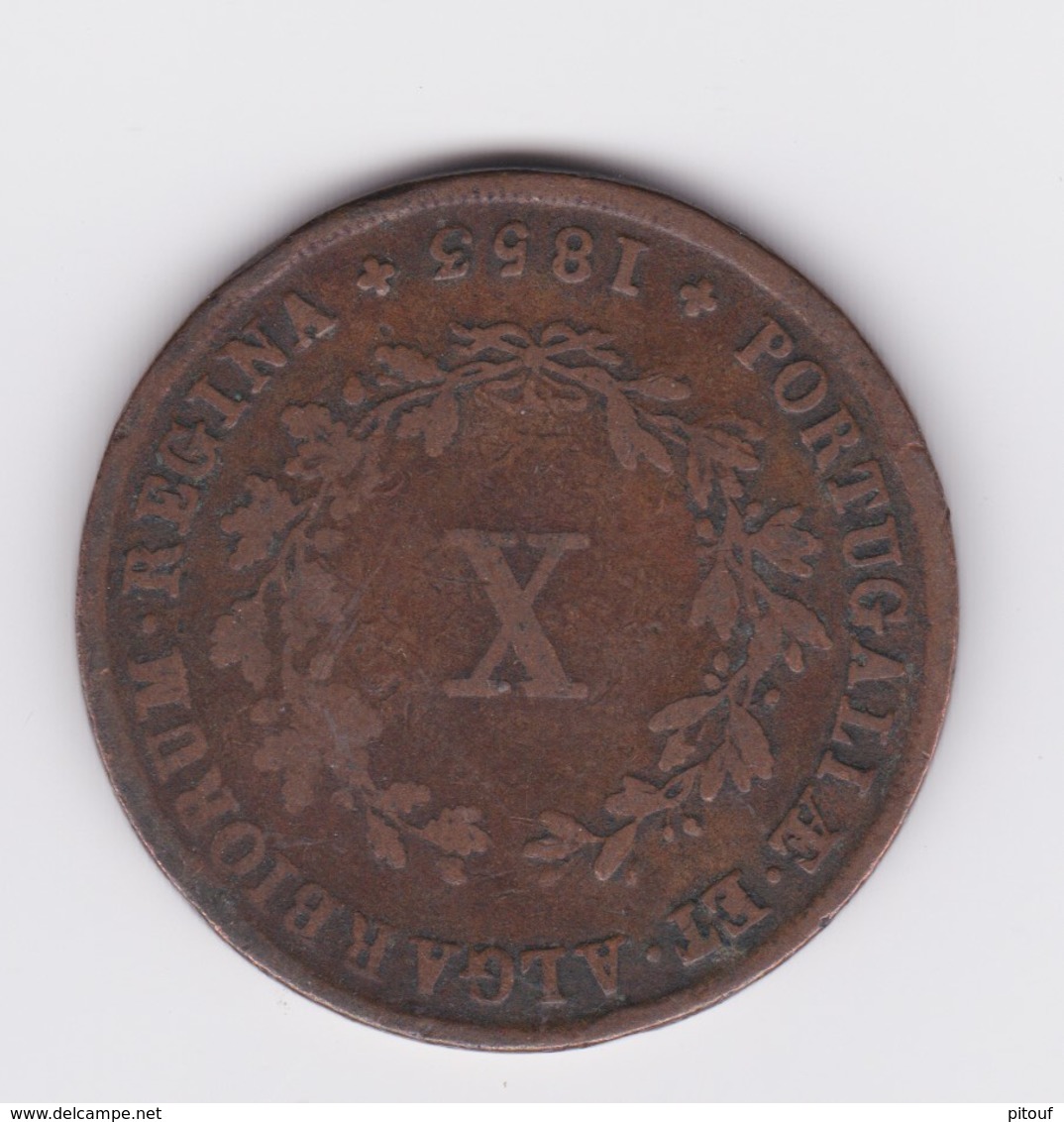X Réis  1853 TTB - Portugal