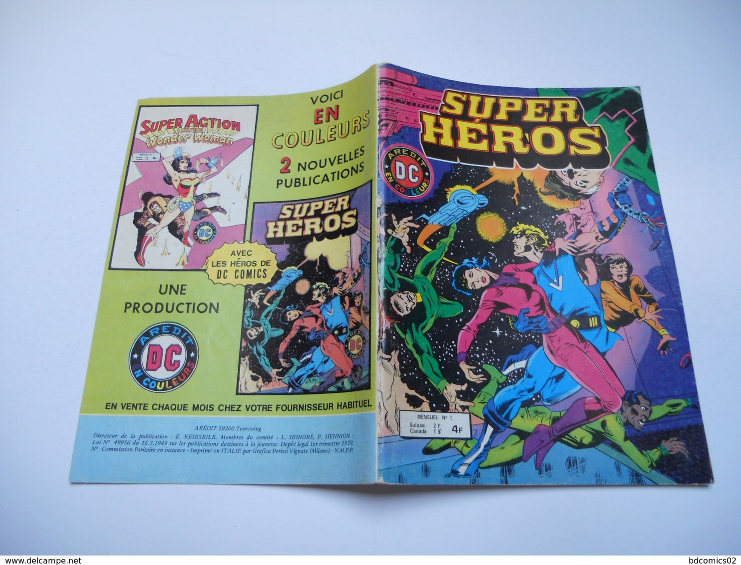 Super Heros N°1 - Donovan Flint- Les Immortels - Aredit Dc 1979 - Autres & Non Classés