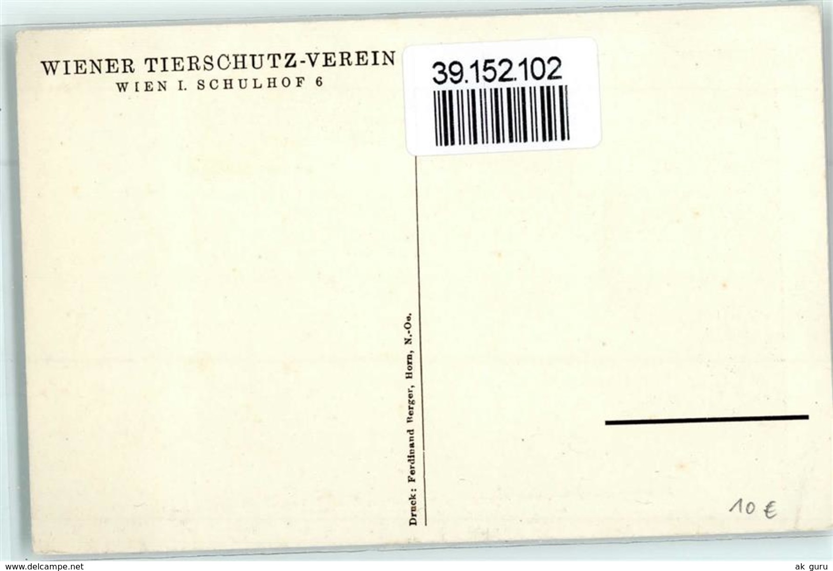 39152102 - Grashuepfer  Wiener Tierschutzverein AK - Autres & Non Classés